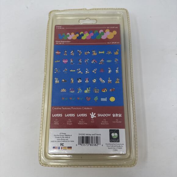 DISNEY MICKEY & FRIENDS Cricut Cartridge NEW FACTORY SEALED‎ Retired - Picture 2 of 3